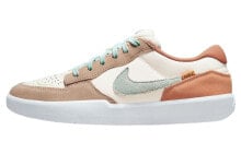 Nike SB Force 58 耐磨透气 低帮 板鞋 男女同款 棕白 / Кроссовки Nike SB Force 58 FN8888-131