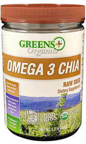 Рыбий жир и Омега 3, 6, 9 Greens Plus Organics Omega-3 Chia Seeds  Омега-3 из семян чиа 454 г