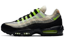 Denham x Nike Air Max 95 低帮 跑步鞋 男女同款 黑白绿 / Кроссовки Nike Air Max 95 Denham DD9519-001