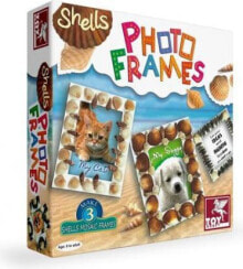Art and Play Decorating with seashells - frames