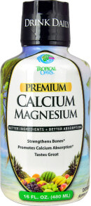 Кальций tropical Oasis Premium Calcium Magnesium Жидкий цитрат кальция и магния Со вкусом тропических фруктов   480 мл