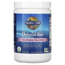 Клетчатка garden of Life, DetoxiFiber, специальная смесь клетчатки для детоксикации, 300 г