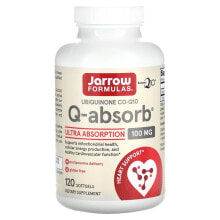 Jarrow Formulas, убихинон, коэнзим Q10, Q-absorb, 100 мг, 60 капсул