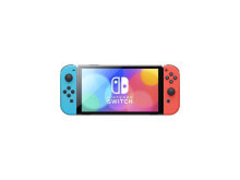 Nintendo Switch (OLED model) w/ Neon Red & Neon Blue Joy-Con купить онлайн