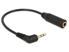DeLOCK 0.175m 2.5mm/3.5mm аудио кабель 0,175 m 2,5мм 3,5 мм Черный 65672