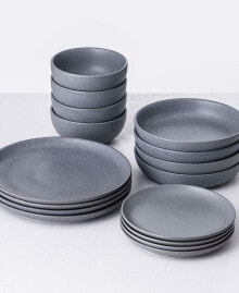 Fortessa sound Cement 16 Piece Dinnerware Set, Service for 4