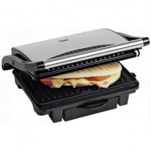Electric grills and kebabs bestron ASW113S - Black - Silver - Griddle - 280 x 170 mm - 2 zone(s) - Locking lid - 220-240 V