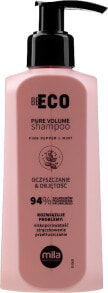 Volumengebendes Shampoo mit Weizenproteinen und D-Panthenol - Mila Professional Be Eco Pure Volume Shampoo