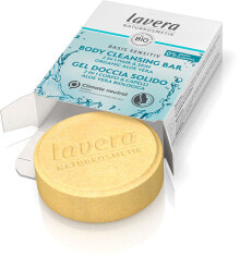 lavera Basis Sensitiv Body Cleansing Bar Органическое твердое мыло для душа с алоэ вера 50 г