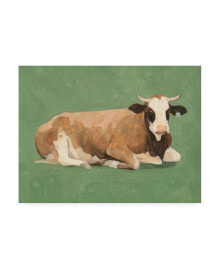 Trademark Global emma Scarvey How Now Brown Cow II Canvas Art - 15.5