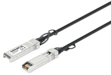 Intellinet 508414 InfiniBand/fibre optic cable 2 m SFP+ Черный, Серебристый