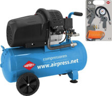 Купить воздушные компрессоры Airpress: Sprężarka Airpress HL 425-50 (+ zestaw akcesoriów) 8bar 50L (36888)