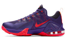 Nike LeBron XII Low 詹姆斯12 低帮拼色 实战篮球鞋 暗紫红 / Баскетбольные кроссовки Nike LeBron XII Low 12 724558-565