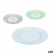 Flat Plate La Mediterránea Plastic 19 x 19 x 2 cm (24 Units)
