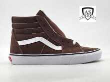 Купить коричневые мужские кроссовки Vans: VANS SK8-HI Top Suede Skate Athletic Shoes Rain Drum/ True White Men's Size 8