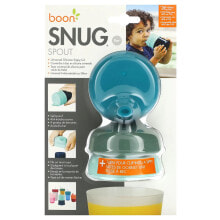 Boon, Snug Spout, универсальная силиконовая крышка для детей от 9 месяцев, 3 крышки