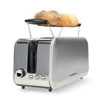 Nedis Toaster| 2 Steckplätze| Bräunungsstufen 7| Auftaufunktion| Aluminium