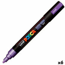 Marker pen/felt-tip pen POSCA PC-5M Violet (6 Units)