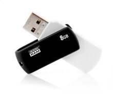 USB  флеш-накопители Goodram UCO2 USB флеш накопитель 8 GB USB тип-A 2.0 Черный, Белый UCO2-0080KWR11