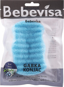 Peelingschwamm für Gesicht und Körper mit Konjak-Wurzel und Heidelbeere - Bebevisa Konjac Sponge