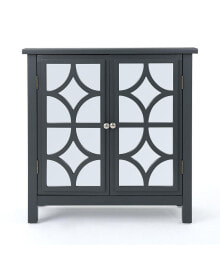 Noble House melora Mirror Finished Double Door Cabinet