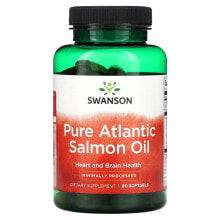 Swanson, Чистый жир атлантического лосося, 90 мягких таблеток