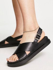 Женская обувь only cross front sandals in black