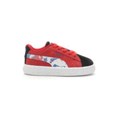Puma Suede Splash Lace Up Infant Boys Red Sneakers Casual Shoes 38857901