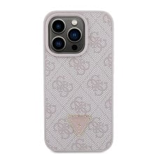 GUESS Guhcp15Lp4Tdpp iPhone 15 Pro 6.1 Leather 4G Triangle Strass phone case