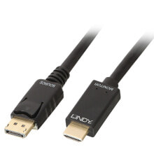 Lindy 36922 кабельный разъем/переходник Displayport HDMI Черный