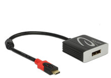 DeLOCK 63312 кабельный разъем/переходник USB Type-C Displayport Черный