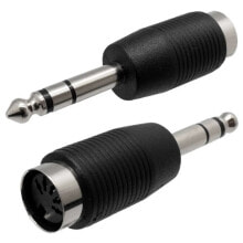 EUROCONNEX 3451 M/F Jack To Din Connector Adapter 6.4 mm