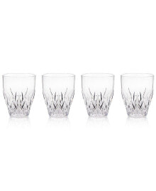 Aurora Clear Stemless Wine Glasses, Set of 4