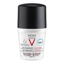 Дезодоранты Viсhy Homme Ant-Perspirant Deodorant Шариковый дезодорант-антиперспирант для чувствительной кожи 50 мл