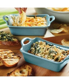 Ceramics Rectangular Au Gratin Baking Dish, Set of 2