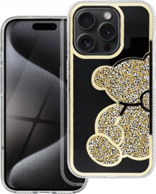 OEM Futerał TEDDY BEAR do IPHONE 16 Pro Max złoty