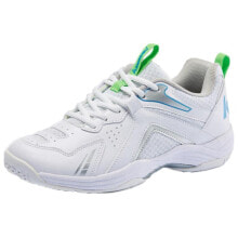 Kawasaki Badminton Shoes Unisex Low-Top White Gray