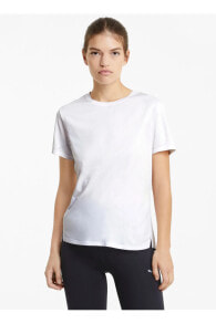 O Yaka Desenli Beyaz Kadın T-Shirt 52017502 RUN GRAPHIC SS TEE