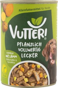 Купить влажные корма для собак VUTTER!: Nassfutter Hund, Vegan wie Lamm, 400 g