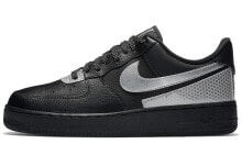 Nike Air Force 1 Low 反光 低帮 板鞋 男款 黑银 / Кроссовки Nike Air Force CT2299-001