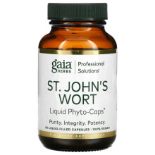 Растительные экстракты и настойки Gaia Herbs Professional Solutions, St. John's Wort, 60 Liquid-Filled Capsules