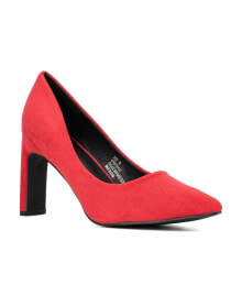 Красные женские туфли на каблуке New York & Company