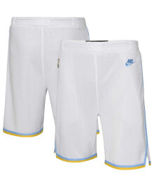 Nike big Boys and Girls White Los Angeles Lakers Hardwood Classics Swingman Shorts