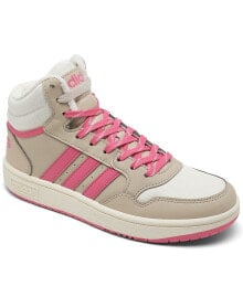 adidas big Girls Hoops Mid 3.0 High Top Basketball Sneakers from Finish Line