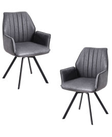 Best Master Furniture chidimma Swivel Arm Chair, Set of 2