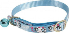Шлейки и ошейники для кошек Zolux Nylon Cat Collar LadyCat blue