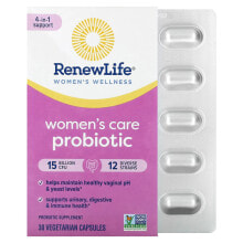 Renew Life, пробиотик для женского здоровья, 90 млрд КОЕ, 60 вегетарианских капсул