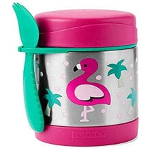 SKIP HOP Zoo Stainless Steel Food Jar Flamingo