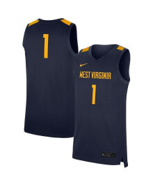 Nike men's #1 Navy West Virginia Mountaineers Replica Jersey