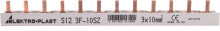 Elektro-Plast Busbar, PIN type 3P 10mm2 63A 12 pins IZS10 / 3F / 12 (45.222)